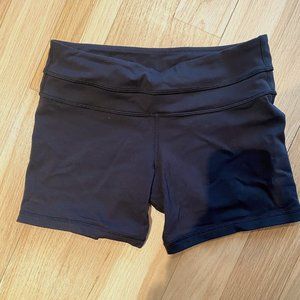 Lululemon black bike shorts